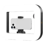 Porodo Lifestyle Handheld Ring Grip Camera & phone vlogging light with Desktop support & Phone clamp