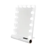 Porodo Lifestyle Hollywood Vanity Lighted Mirror - White/Rose Gold