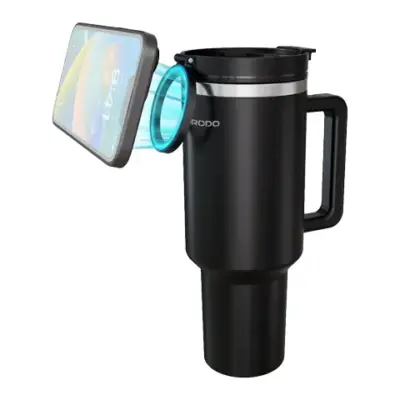 Porodo Lifestyle Hydrate & Hold Magnetic Mount 40oz Insulated Tumbler