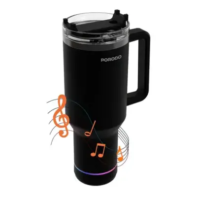 Porodo Lifestyle HydroTunes Bluetooth Speaker Tumbler