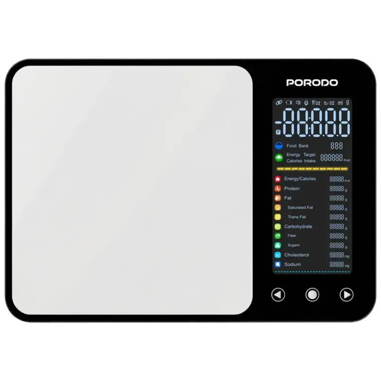 Porodo Lifestyle Kalio Smart Food Kitchen Scale Measuring Tape with Nutritional Calculator