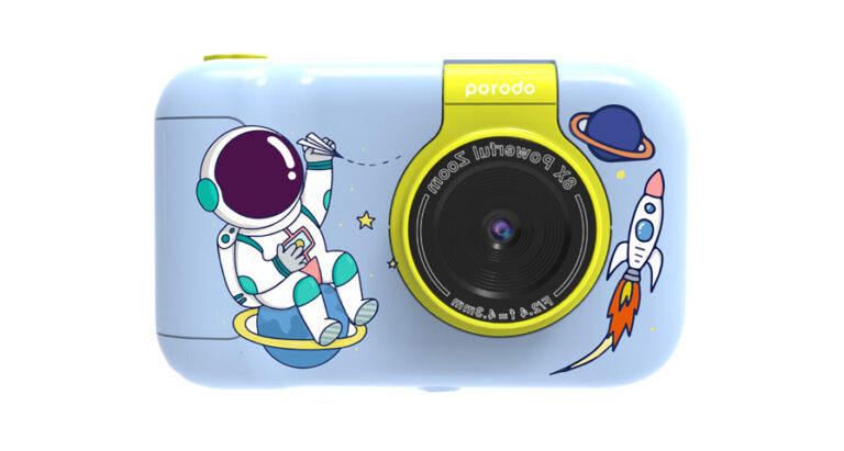 Porodo Lifestyle Kids Flip Digital Camera With Tripod Stand