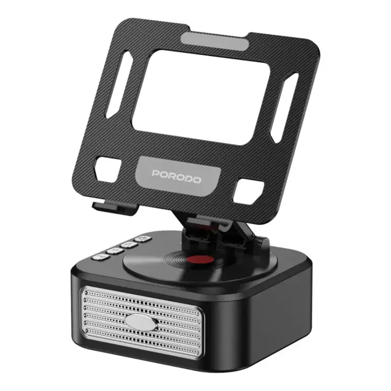 Porodo Lifestyle Multifunctional Tablet Stand with Speaker & Power Bank