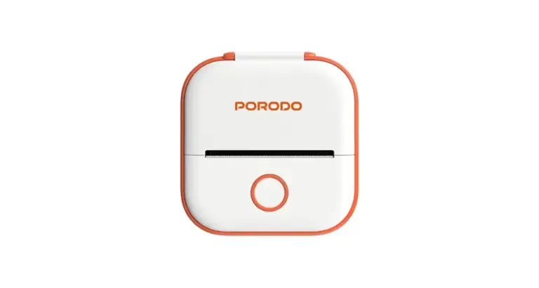 Porodo Lifestyle Pocket HD Thermal Printer - White/Orange