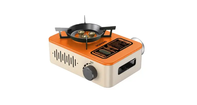 Porodo Lifestyle Portable Outdoor Stove - Orange/Beige