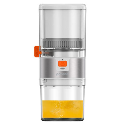 Porodo Lifestyle Portable Slow Juicer 55W - White / Orange