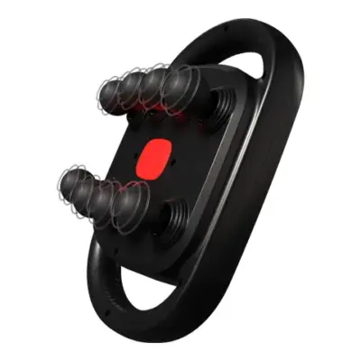 Porodo Lifestyle Power Pulse 8-Head Massage Gun with Red Light Therapy
