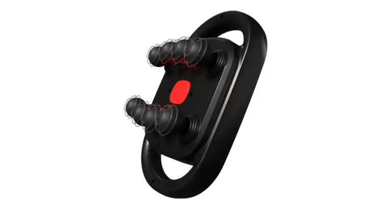 Porodo Lifestyle Power Pulse 8-Head Massage Gun with Red Light Therapy