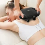 Porodo Lifestyle Power Pulse 8-Head Massage Gun with Red Light Therapy