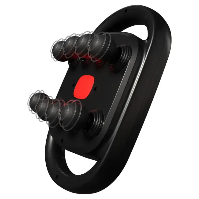 Porodo Lifestyle Power Pulse 8-Head Massage Gun with Red Light Therapy