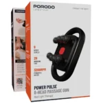 Porodo Lifestyle Power Pulse 8-Head Massage Gun with Red Light Therapy