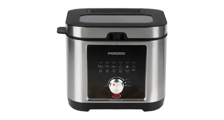Porodo Lifestyle Stainless Steel 2.5L Deep Fryer with Adjustable Temperature & Non-Stick Tray