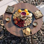 Porodo Lifestyle Tripod-Base Outdoor Round Grill Table