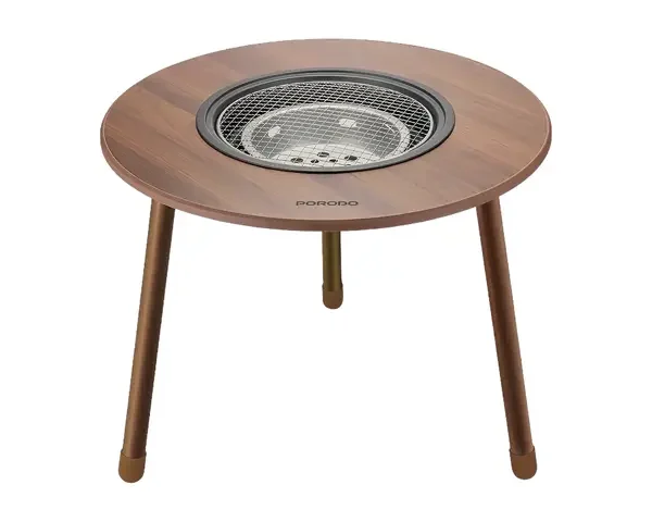 Porodo Lifestyle Tripod-Base Outdoor Round Grill Table