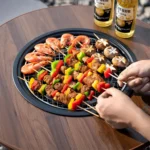 Porodo Lifestyle Tripod-Base Outdoor Round Grill Table