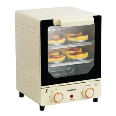 Porodo Lifestyle Vertical Design Temp Glass Mini Oven