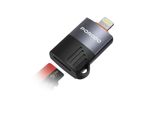 Porodo Lightning | OTG TF Card Reader