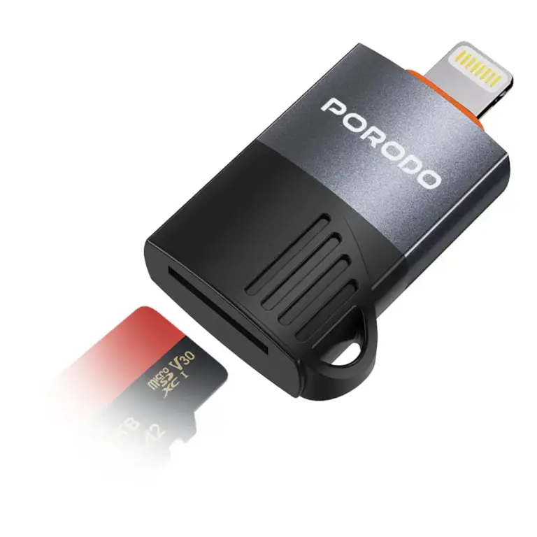 Porodo Lightning | OTG TF Card Reader