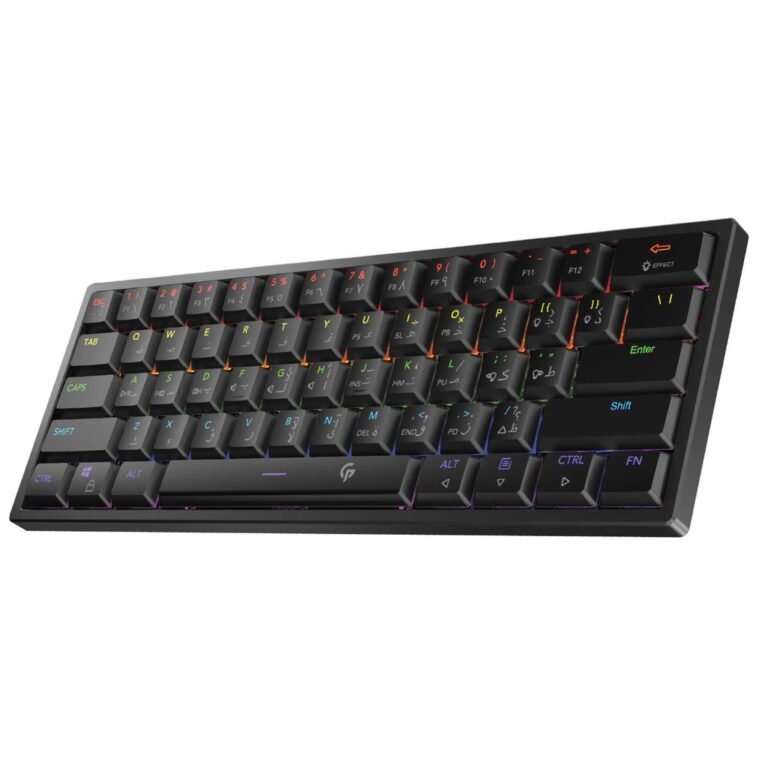 Porodo Low-Profile Mechanical TKL Keyboard Rainbow