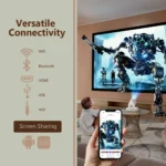 Porodo Lumacast Smart Full HD Projector Auto Focus & Keystone