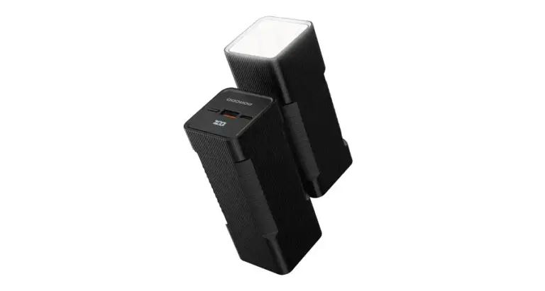 Porodo Lumera 10000mAh Power Bank with Built-In Flashlight