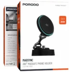 Porodo MagSync 360° MagSafe Phone Holder with Lighting Mode