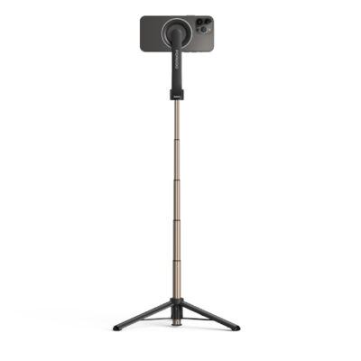 Porodo Magnetic Selfie Stick 64.5cm Extendable with 3 Leg Tripod and Remote Control