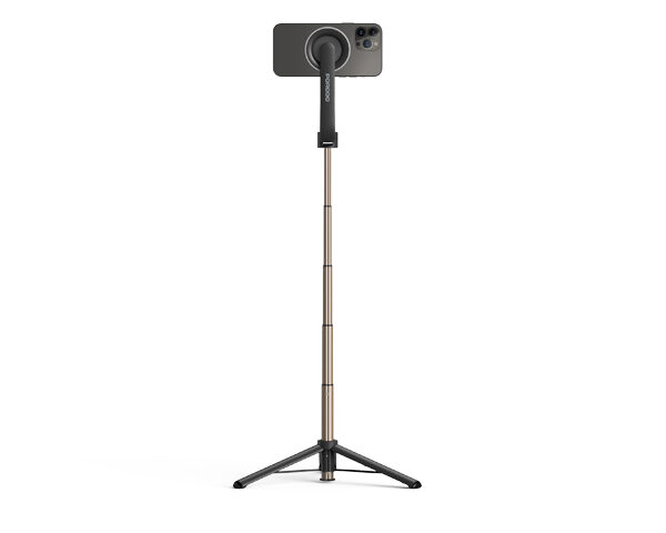 Porodo Magnetic Selfie Stick 64.5cm Extendable with 3 Leg Tripod and Remote Control
