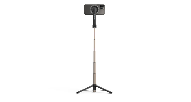 Porodo Magnetic Selfie Stick 64.5cm Extendable with 3 Leg Tripod and Remote Control