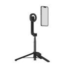 Porodo Magnetic Selfie Stick 64.5cm Extendable with 3 Leg Tripod and Remote Control