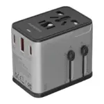 Porodo Mega Volt Universal Travel Adapter - Silver/Black