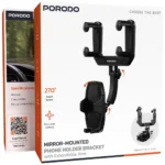 Porodo Mirror-Mounted Phone Holder Bracket with Extendable Arm