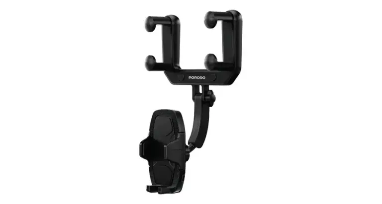 Porodo Mirror-Mounted Phone Holder Bracket with Extendable Arm