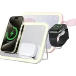 Porodo Multi-Device Wireless Charging Mirror With Lights