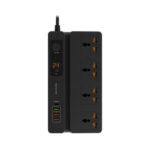 Porodo Multi-Function Socket with Phone Stand and Digital Timer