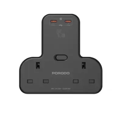 Porodo Multi-Port Wall Socket