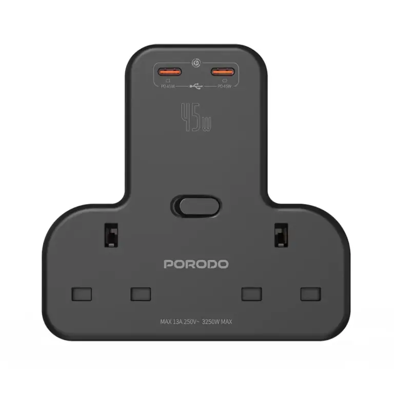 Porodo Multi-Port Wall Socket