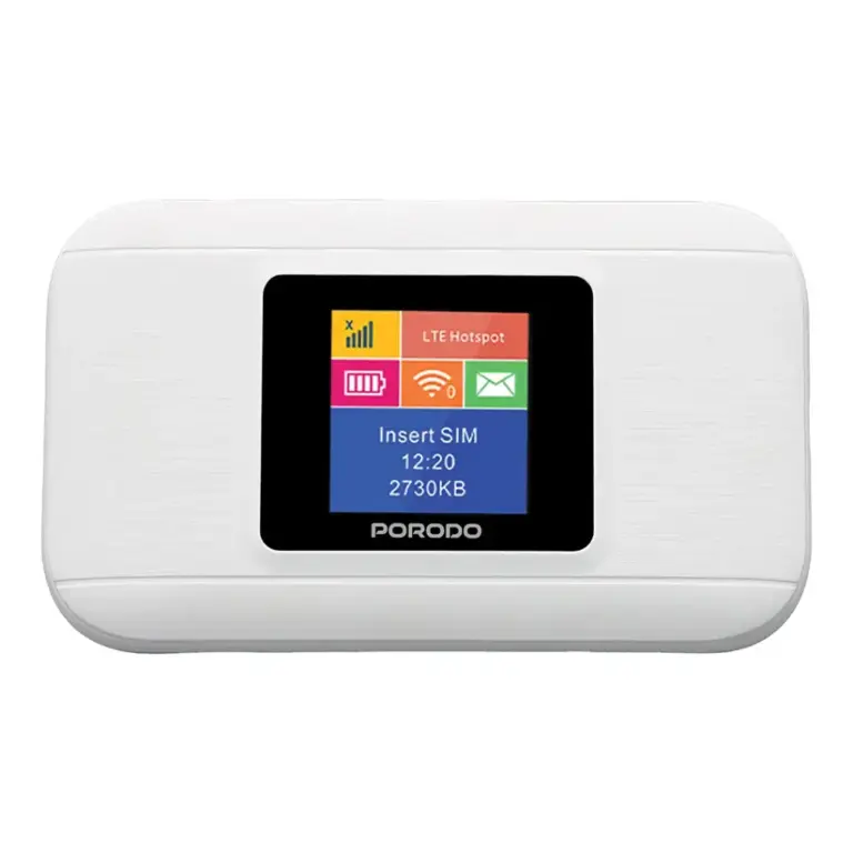 Porodo Nexfi 3000mAh 4g LTE Portable WiFi Router Multi-User Connection