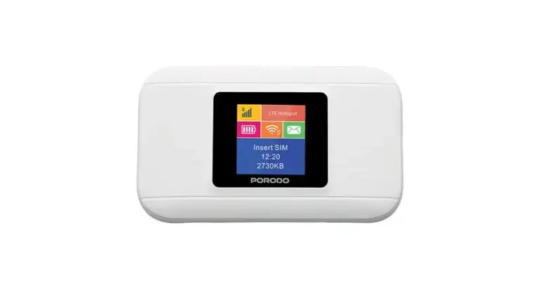Porodo Nexfi 3000mAh 4g LTE Portable WiFi Router Multi-User Connection