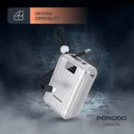 Porodo Petite 20000mAh Power Bank with Integrated Type-C & Lightning Cable