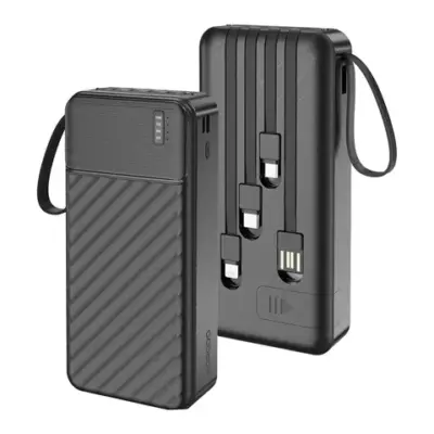 Porodo Piano 20000mAh Power Bank with Integrated Cables
