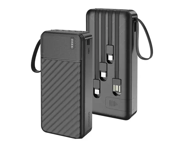 Porodo Piano 20000mAh Power Bank with Integrated Cables