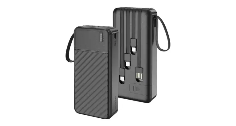 Porodo Piano 20000mAh Power Bank with Integrated Cables