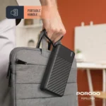 Porodo Piano 20000mAh Power Bank with Integrated Cables