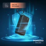 Porodo Piano 30000mAh Power Bank with Integrated Cables