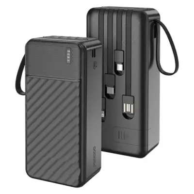 Porodo Piano 30000mAh Power Bank with Integrated Cables