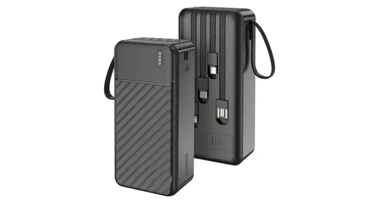 Porodo Piano 30000mAh Power Bank with Integrated Cables