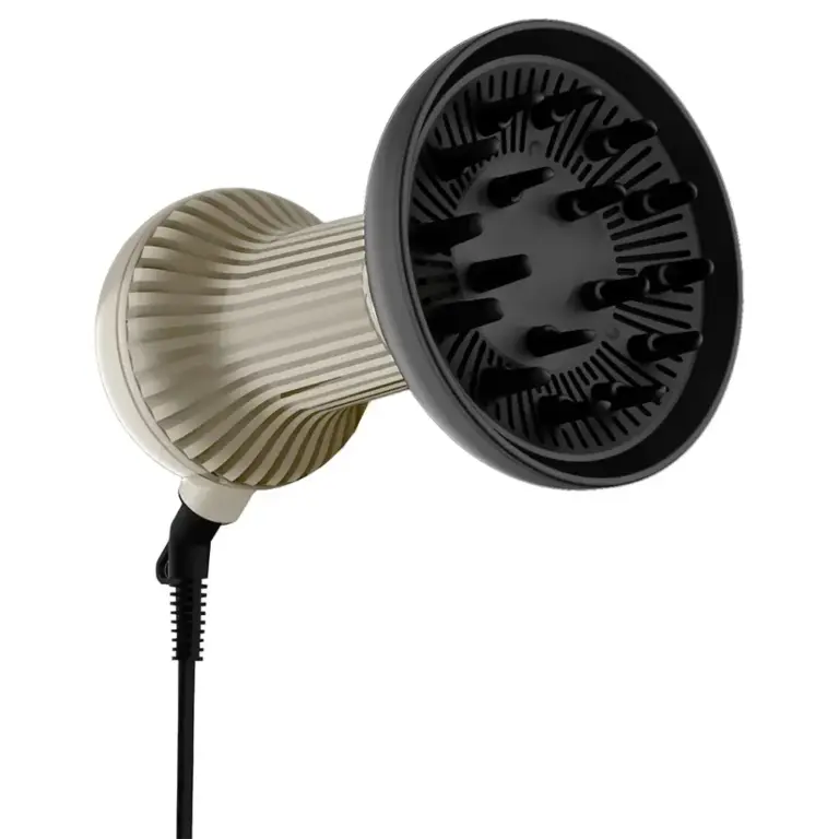 Porodo Portable High-Speed Hair Diffuser and Dryer for Curly Hair - Black & Gold