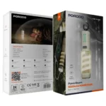 Porodo PowerBeam 5000mAh Power Bank with Built-In Flashlight - Khaki