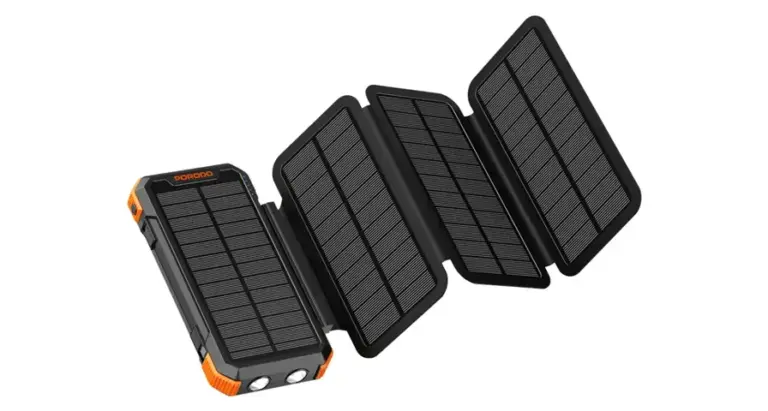 Porodo Power Bank 20000mAh 4-Panel Solar